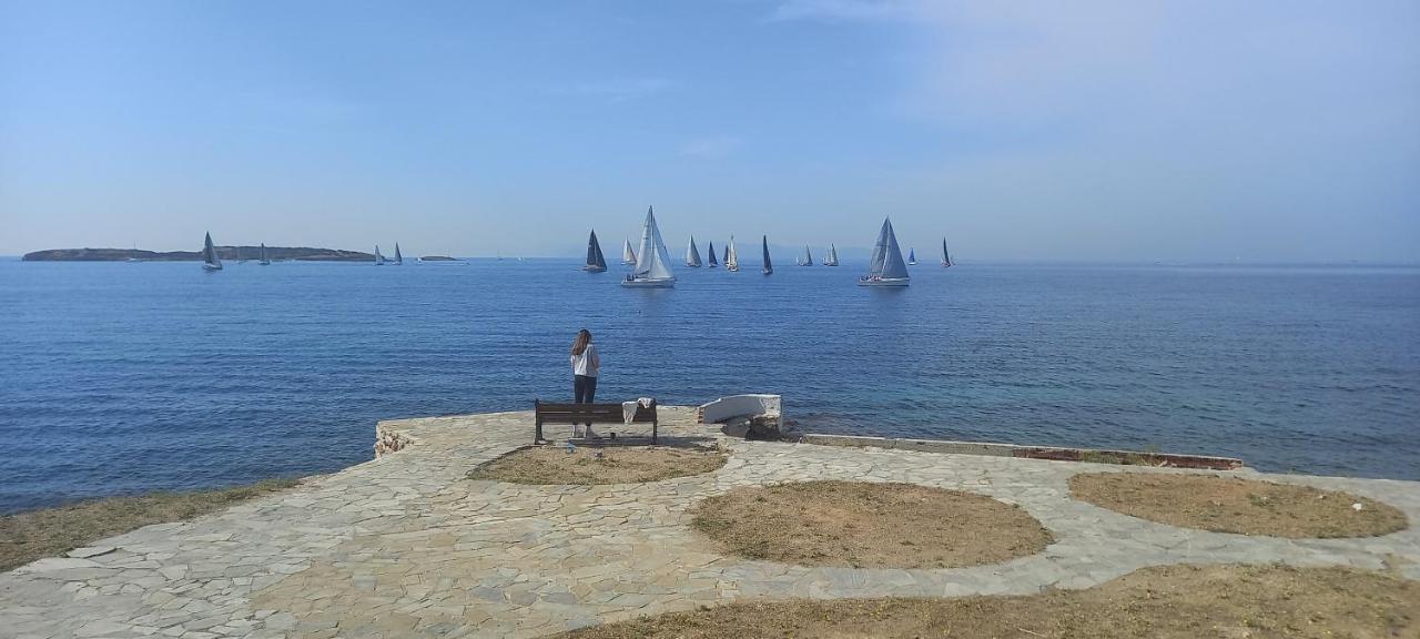 Family Getaway, Spacious And Luxurious, Sea View, Terrace, Next To Voula Beach, 20Min From Center Atene Esterno foto