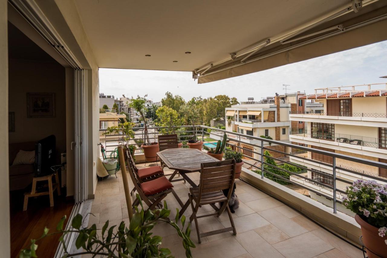 Family Getaway, Spacious And Luxurious, Sea View, Terrace, Next To Voula Beach, 20Min From Center Atene Esterno foto