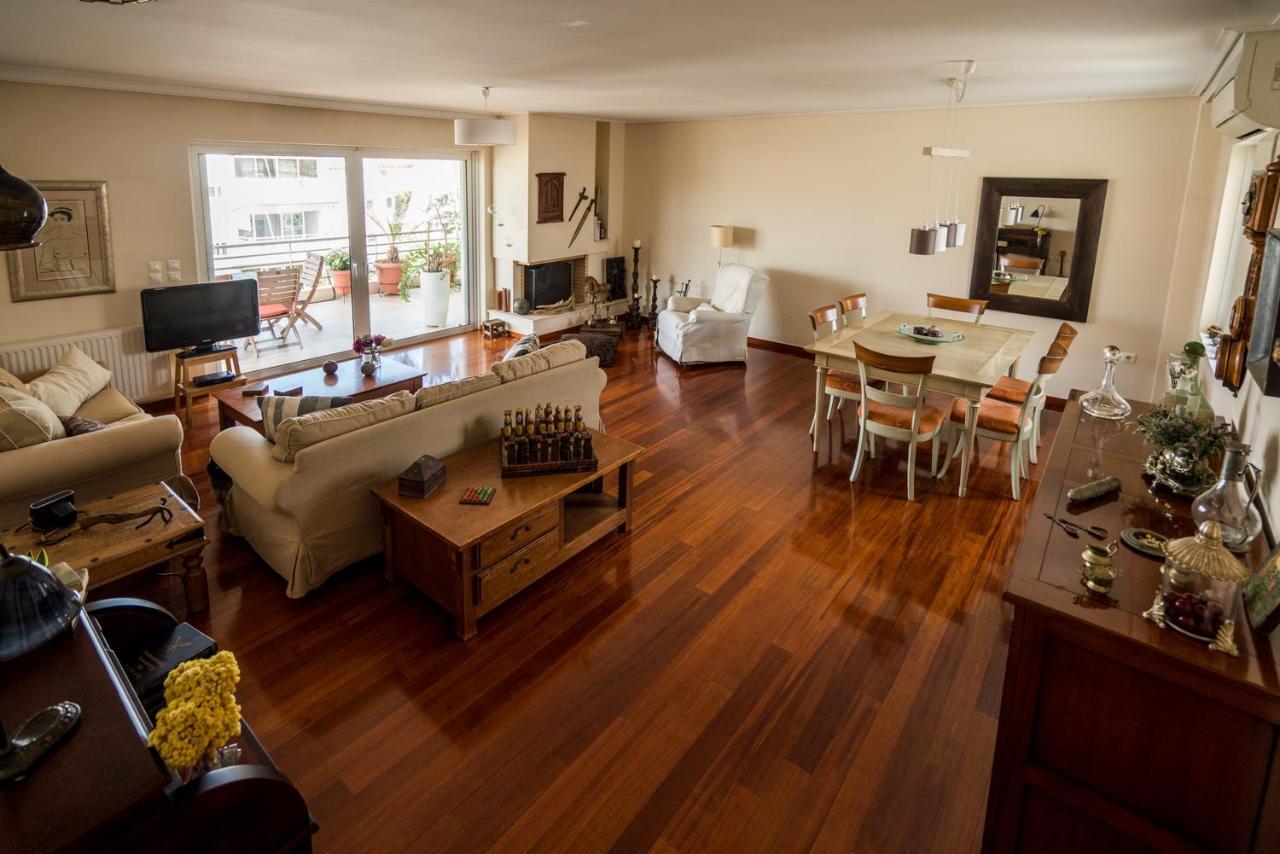 Family Getaway, Spacious And Luxurious, Sea View, Terrace, Next To Voula Beach, 20Min From Center Atene Esterno foto