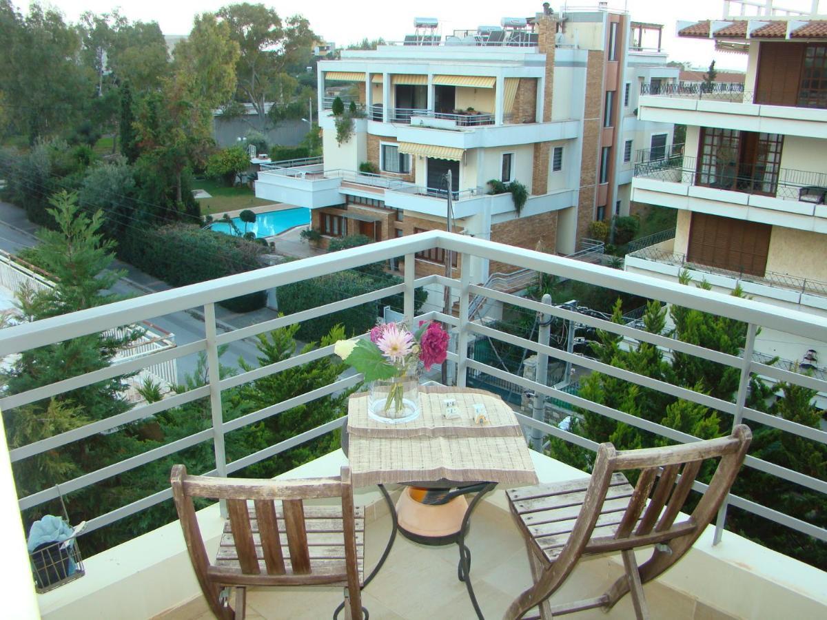 Family Getaway, Spacious And Luxurious, Sea View, Terrace, Next To Voula Beach, 20Min From Center Atene Esterno foto
