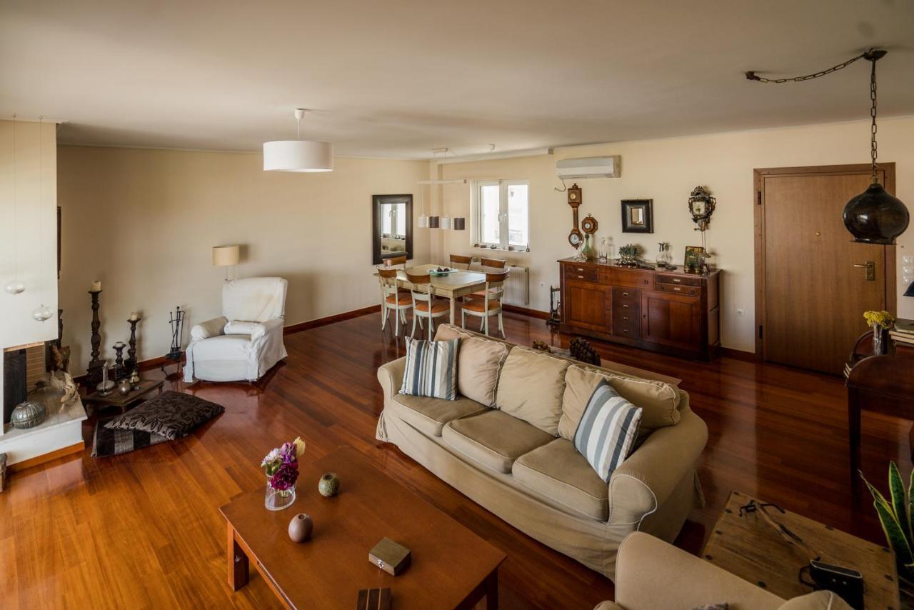 Family Getaway, Spacious And Luxurious, Sea View, Terrace, Next To Voula Beach, 20Min From Center Atene Esterno foto